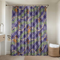 Lavender Palaka Hula Girls Seamless Hawaii Aloha Bathroom Set - Polynesian Pride