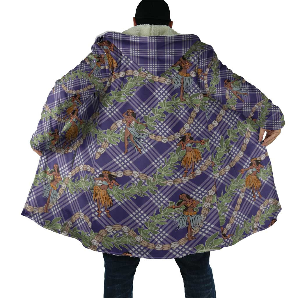 Lavender Palaka Hula Girls Seamless Hawaii Aloha Cloak LT7 - Polynesian Pride