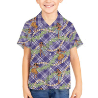 Lavender Palaka Hula Girls Seamless Hawaii Aloha Hawaiian Shirt - Polynesian Pride