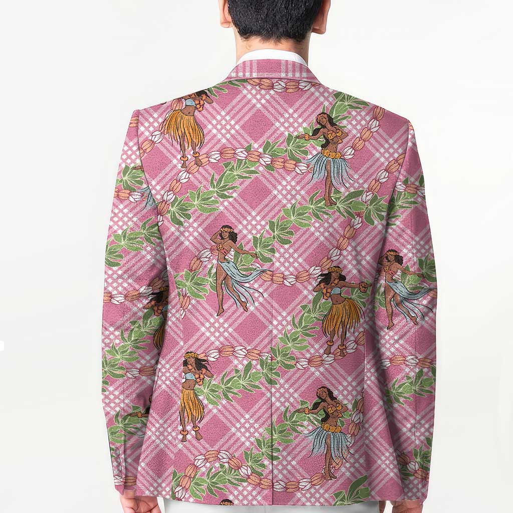 Lokelani Pink Palaka Hula Girls Seamless Hawaii Aloha Blazer - Polynesian Pride