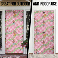 Lokelani Pink Palaka Hula Girls Seamless Hawaii Aloha Door Cover LT7 - Polynesian Pride