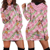 Lokelani Pink Palaka Hula Girls Seamless Hawaii Aloha Hoodie Dress LT7 - Polynesian Pride