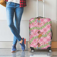 Lokelani Pink Palaka Hula Girls Seamless Hawaii Aloha Luggage Cover LT7 - Polynesian Pride