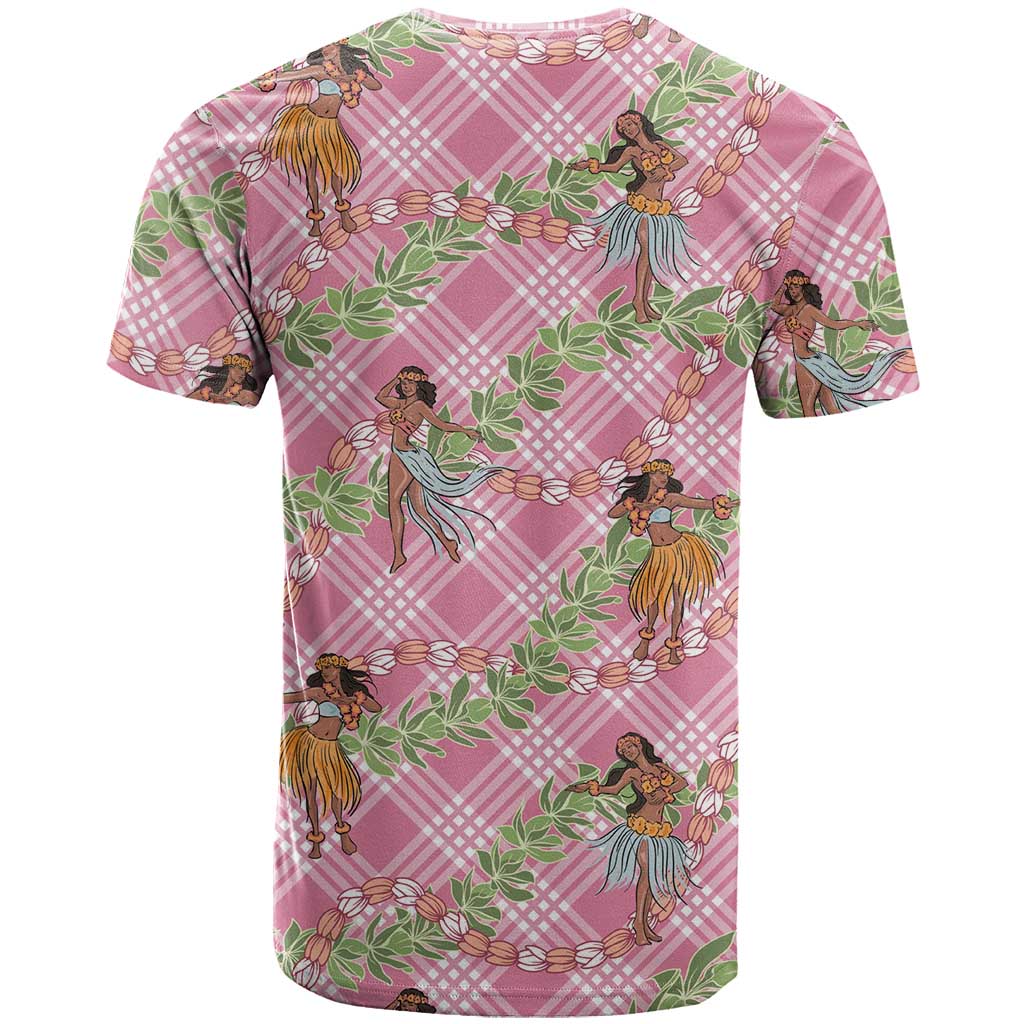 Lokelani Pink Palaka Hula Girls Seamless Hawaii Aloha T Shirt - Polynesian Pride