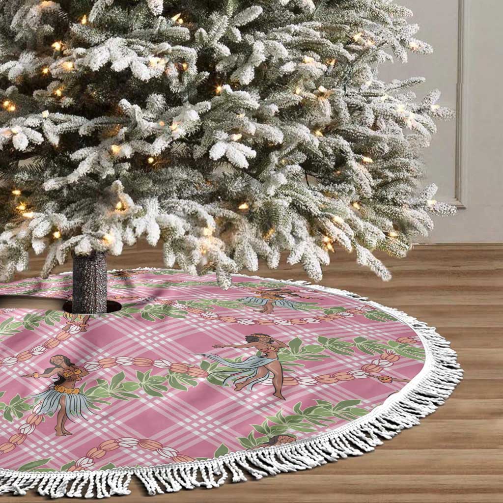 Lokelani Pink Palaka Hula Girls Seamless Hawaii Aloha Tree Skirt - Polynesian Pride