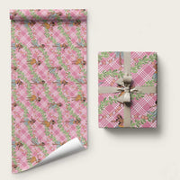 Lokelani Pink Palaka Hula Girls Seamless Hawaii Aloha Wrapping Paper LT7 58" × 23" Pink - Polynesian Pride
