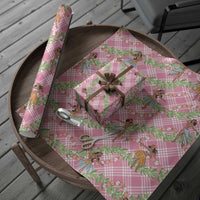 Lokelani Pink Palaka Hula Girls Seamless Hawaii Aloha Wrapping Paper LT7 - Polynesian Pride