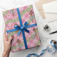 Lokelani Pink Palaka Hula Girls Seamless Hawaii Aloha Wrapping Paper LT7 - Polynesian Pride
