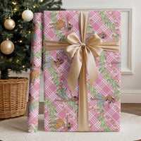 Lokelani Pink Palaka Hula Girls Seamless Hawaii Aloha Wrapping Paper LT7 - Polynesian Pride
