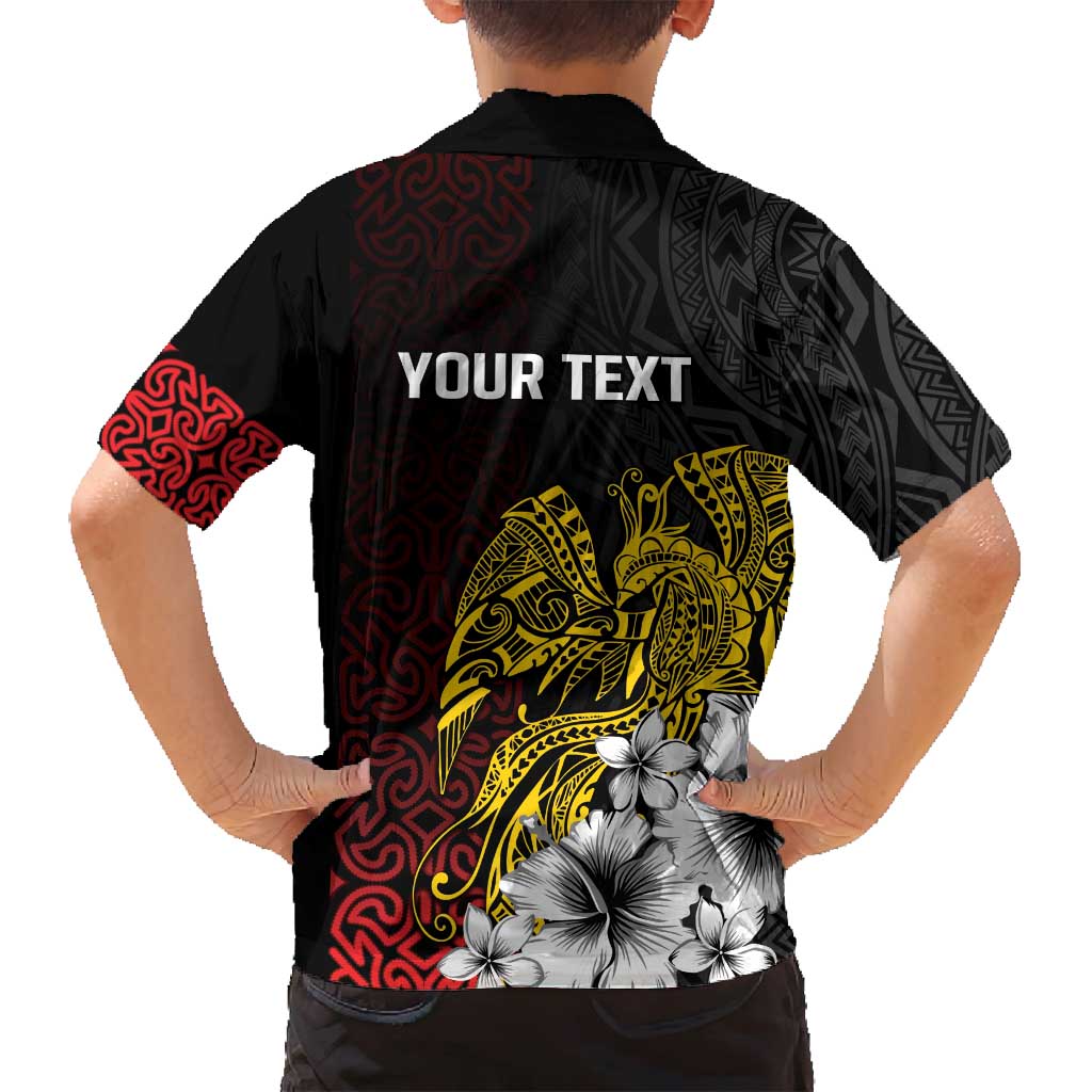 Personalized Papua New Guinea 50th Independence Anniversary Family Matching Summer Maxi Dress and Hawaiian Shirt Oro Tapa Mix Plumeria LT7 - Polynesian Pride