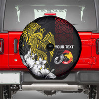 Personalized Papua New Guinea 50th Independence Anniversary Spare Tire Cover Oro Tapa Mix Plumeria LT7 - Polynesian Pride