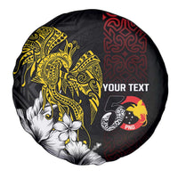 Personalized Papua New Guinea 50th Independence Anniversary Spare Tire Cover Oro Tapa Mix Plumeria LT7 - Polynesian Pride