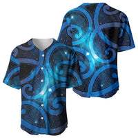 New Zealand Maori Matariki Baseball Jersey Galaxy Kowhaiwhai LT7 - Polynesian Pride