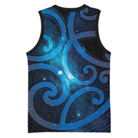 New Zealand Maori Matariki Basketball Jersey Galaxy Kowhaiwhai LT7 - Polynesian Pride