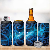 New Zealand Maori Matariki 4 in 1 Can Cooler Tumbler Galaxy Kowhaiwhai LT7 - Polynesian Pride
