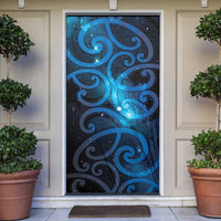 New Zealand Maori Matariki Door Cover Galaxy Kowhaiwhai LT7 Galaxy - Polynesian Pride