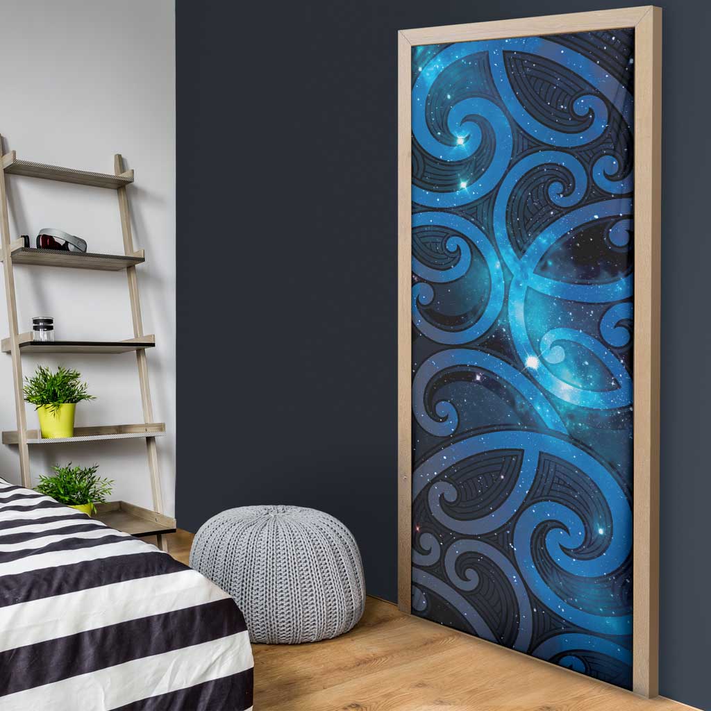 New Zealand Maori Matariki Door Cover Galaxy Kowhaiwhai LT7 - Polynesian Pride