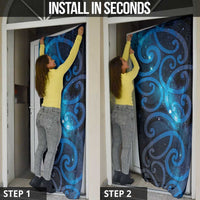 New Zealand Maori Matariki Door Cover Galaxy Kowhaiwhai LT7 - Polynesian Pride