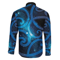 New Zealand Maori Matariki Family Matching Summer Maxi Dress and Hawaiian Shirt Galaxy Kowhaiwhai LT7 - Polynesian Pride