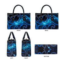 New Zealand Maori Matariki Leather Bag Galaxy Kowhaiwhai