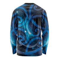 New Zealand Maori Matariki Long Sleeve Shirt Galaxy Kowhaiwhai LT7 - Polynesian Pride