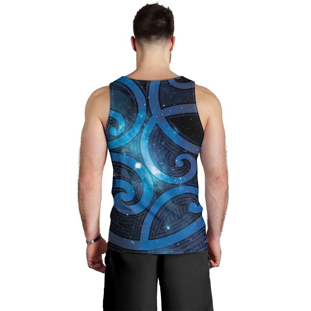 New Zealand Maori Matariki Men Tank Top Galaxy Kowhaiwhai