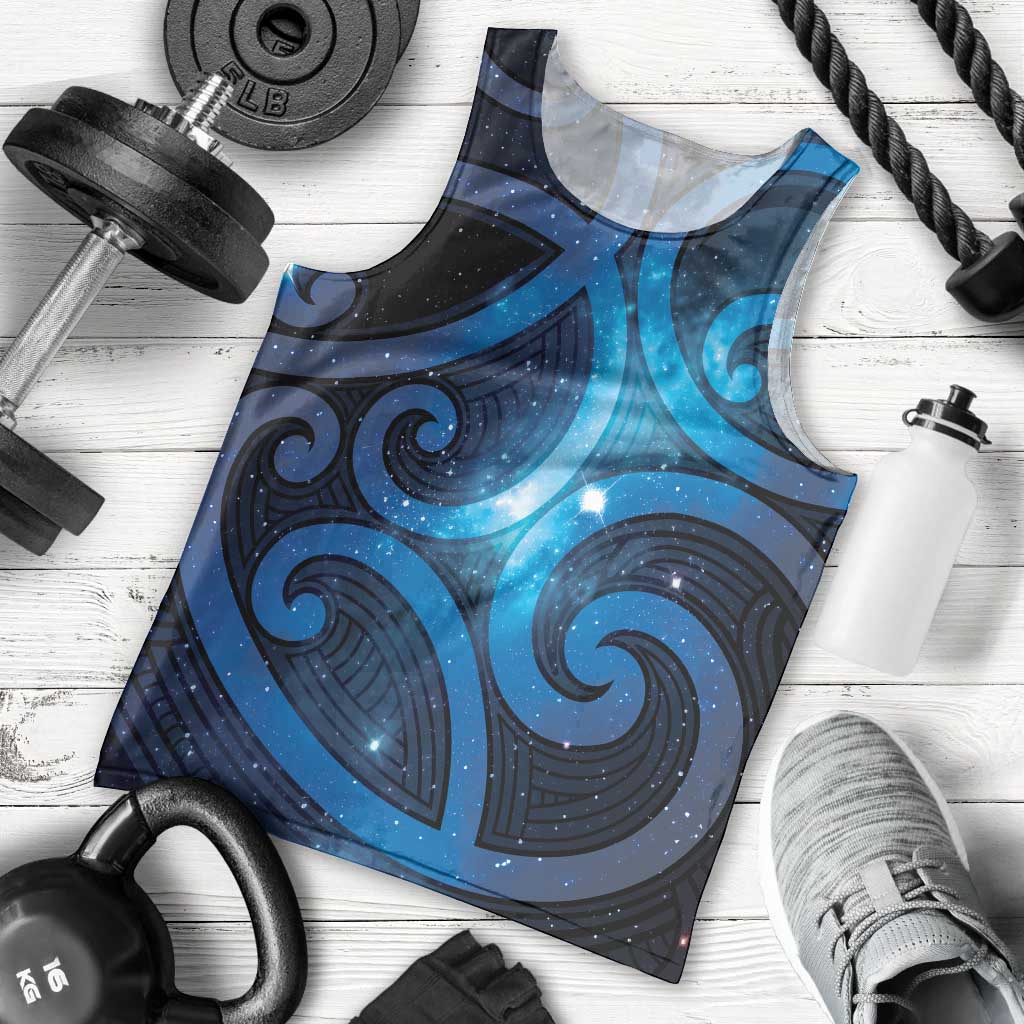 New Zealand Maori Matariki Men Tank Top Galaxy Kowhaiwhai