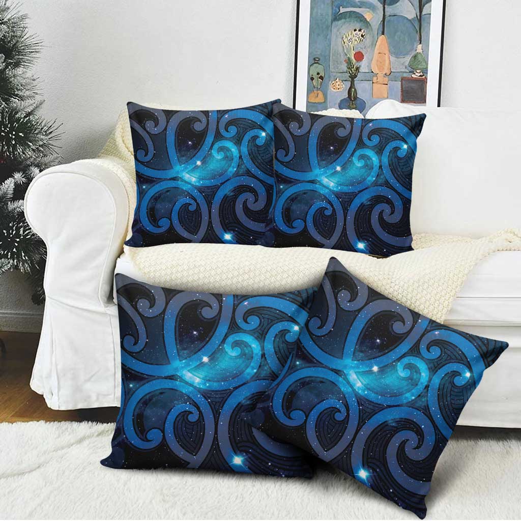 New Zealand Maori Matariki Pillow Cover Galaxy Kowhaiwhai