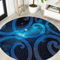 New Zealand Maori Matariki Round Carpet Galaxy Kowhaiwhai LT7 Galaxy - Polynesian Pride