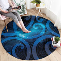 New Zealand Maori Matariki Round Carpet Galaxy Kowhaiwhai LT7 - Polynesian Pride
