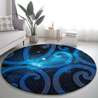 New Zealand Maori Matariki Round Carpet Galaxy Kowhaiwhai LT7 - Polynesian Pride