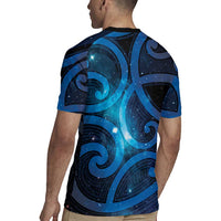 New Zealand Maori Matariki Rugby Jersey Galaxy Kowhaiwhai