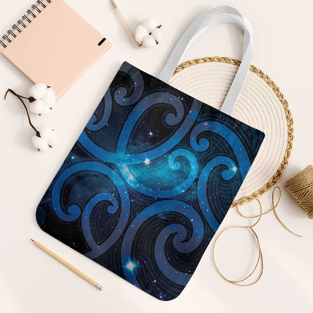 New Zealand Maori Matariki Tote Bag Galaxy Kowhaiwhai