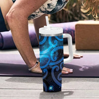 New Zealand Maori Matariki Tumbler With Handle Galaxy Kowhaiwhai