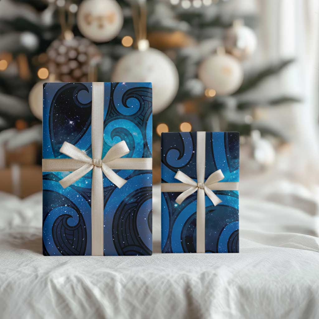 New Zealand Maori Matariki Wrapping Paper Galaxy Kowhaiwhai