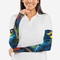 Tui Bird New Zealand Starry Sky Arm Sleeves Maori Koru LT7 - Polynesian Pride