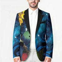 Tui Bird New Zealand Starry Sky Blazer Maori Koru