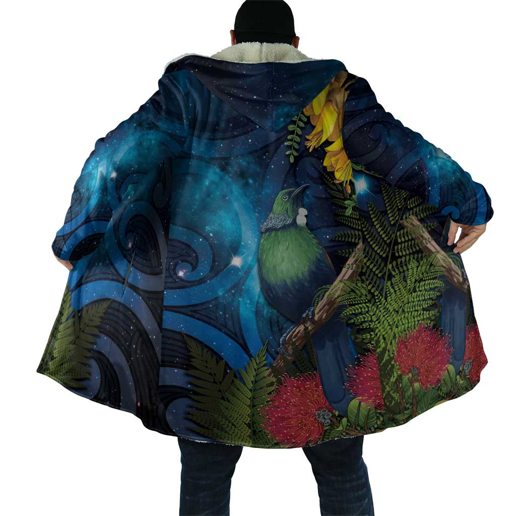 Tui Bird New Zealand Starry Sky Cloak Maori Koru