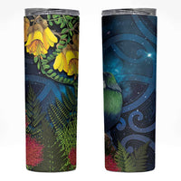 Tui Bird New Zealand Starry Sky Skinny Tumbler Maori Koru LT7 Galaxy - Polynesian Pride