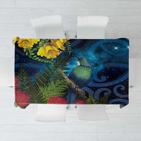 Tui Bird New Zealand Starry Sky Tablecloth Maori Koru LT7 Galaxy - Polynesian Pride