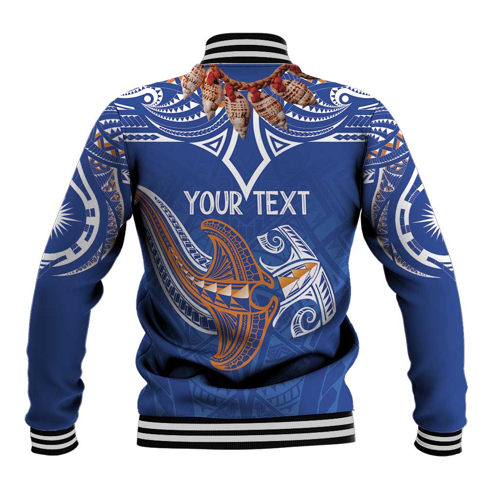 Yokwe Marshall Islands Personalized Baseball Jacket Jemenei Day - Seashell Necklace LT7 - Polynesian Pride