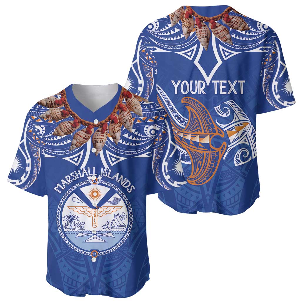 Yokwe Marshall Islands Personalized Baseball Jersey Jemenei Day - Seashell Necklace LT7 - Polynesian Pride