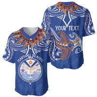 Yokwe Marshall Islands Personalized Baseball Jersey Jemenei Day - Seashell Necklace LT7 - Polynesian Pride