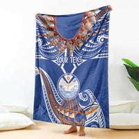 Yokwe Marshall Islands Personalized Blanket Jemenei Day - Seashell Necklace LT7 - Polynesian Pride