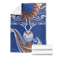 Yokwe Marshall Islands Personalized Blanket Jemenei Day - Seashell Necklace LT7 - Polynesian Pride