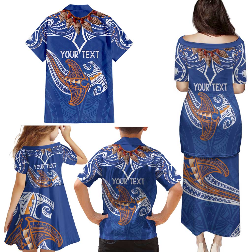 Yokwe Marshall Islands Personalized Family Matching Puletasi and Hawaiian Shirt Jemenei Day - Seashell Necklace LT7 - Polynesian Pride