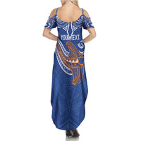 Yokwe Marshall Islands Personalized Family Matching Summer Maxi Dress and Hawaiian Shirt Jemenei Day - Seashell Necklace LT7 - Polynesian Pride