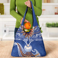 Yokwe Marshall Islands Personalized Grocery Bag Jemenei Day - Seashell Necklace LT7 - Polynesian Pride