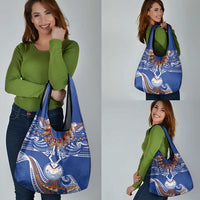 Yokwe Marshall Islands Personalized Grocery Bag Jemenei Day - Seashell Necklace LT7 - Polynesian Pride