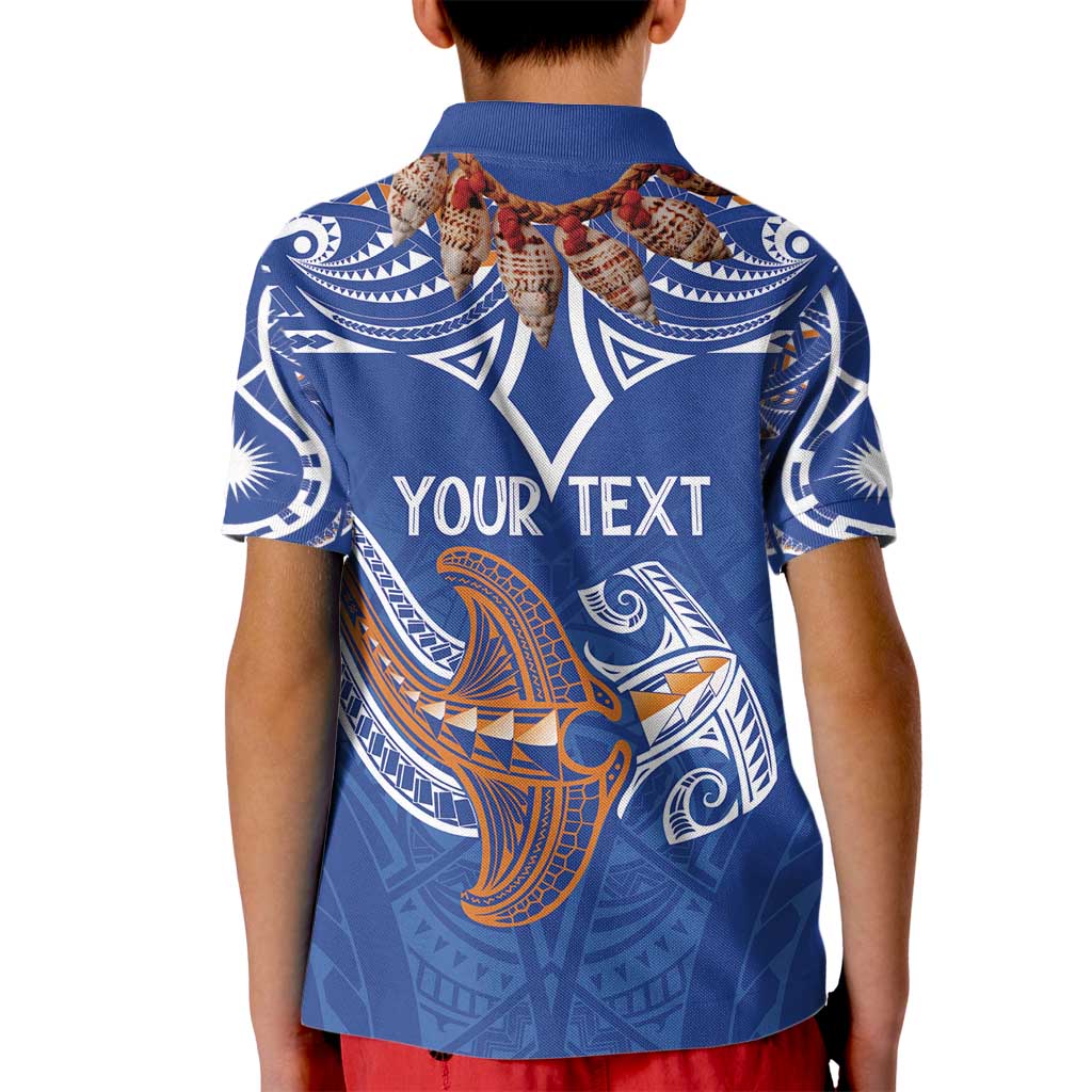 Yokwe Marshall Islands Personalized Kid Polo Shirt Jemenei Day - Seashell Necklace LT7 - Polynesian Pride
